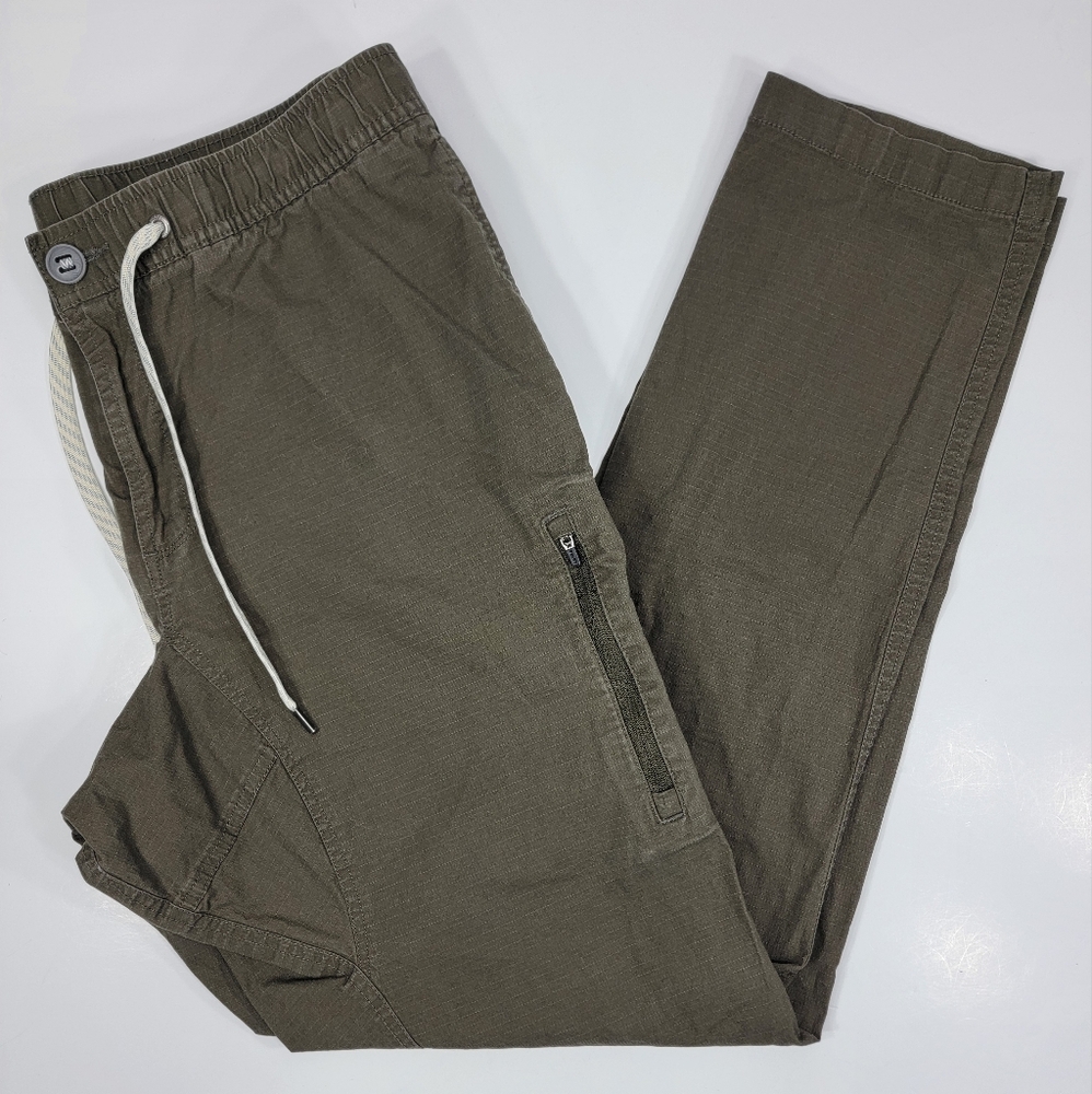 Vuori Pants Ripstop Climber Tapered Elastic Mens XL Green V412 Stretch Hiking